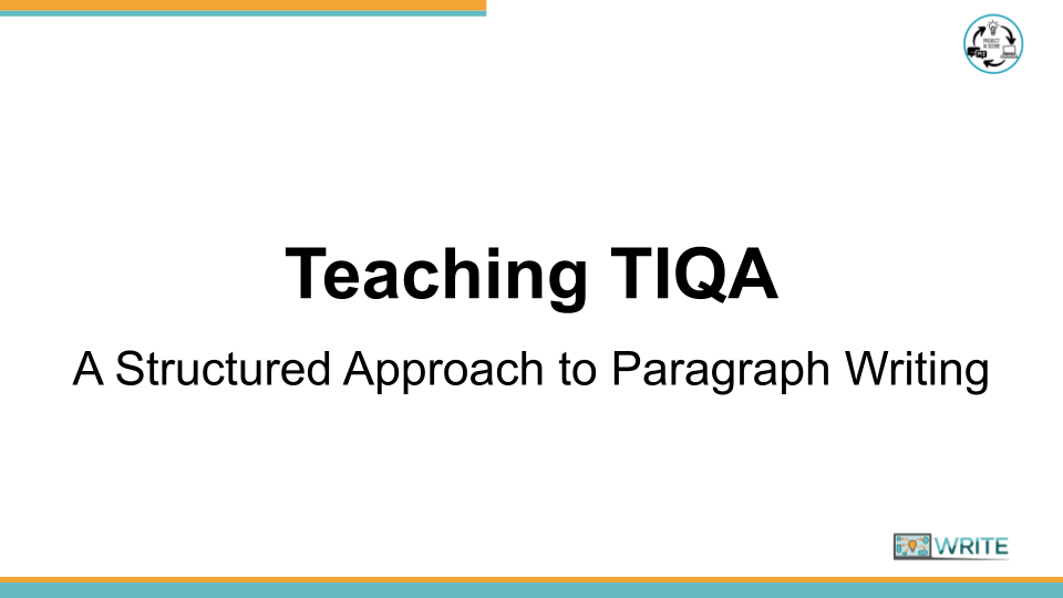 TIQA_TeacherPresentation_Logos Teaching TIQA Presentation slideshow cover
