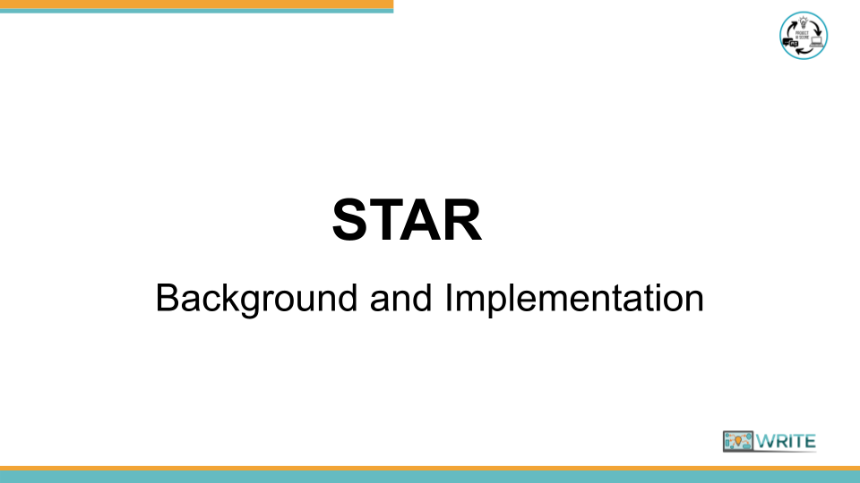 STAR Background and Implementation Cover